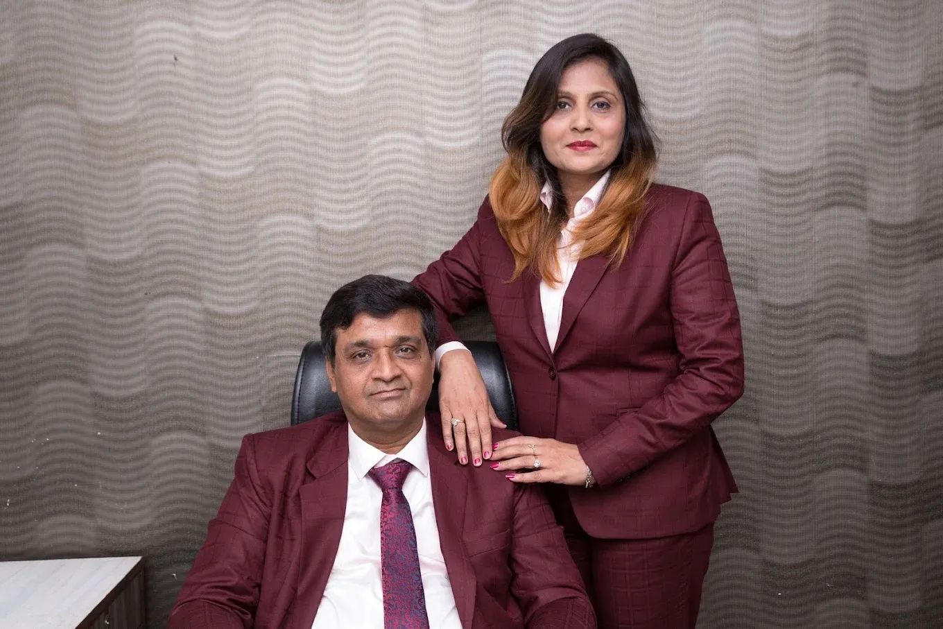 Sunil Kejriwal and Priyanka Kejriwal, founders of Pavitra Rishta, at their Kolkata office